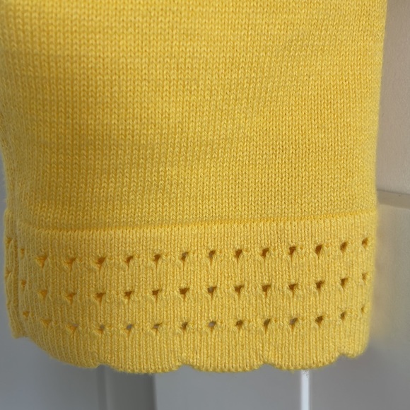 Brooks Brothers Womens XS canary yellow cut off cardigan - Picture 2 of 3